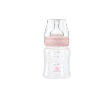 KikkaBoo Kojenecká láhev 120ml 0m+ Hippo Dreams Pink