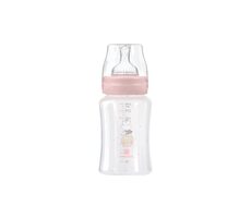 KikkaBoo Kojenecká láhev 240ml 3m+ Hippo Dreams Pink