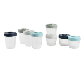 Beaba Sada kelímků na jídlo 4x 150ml & 4x 250ml