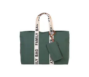 Childhome Cestovní taška Family Bag Canvas Green / 55 x 40 x 18 cm 