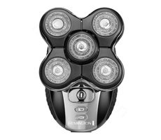 Remington RX5 XR1500 černá / Aku holicí strojek na hlavu / Provoz až 50 min / 5 čepelí / Výklopný zastřihovač