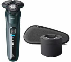 Philips Shaver series 5000 S5884/50 černo-zelená / pánský holicí strojek Wet & Dry / 60 min provoz / 360° / doprodej
