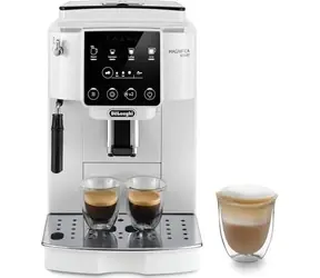 DeLonghi ECAM 220.20W Magnifica bílá / automatický kávovar / 1450 W / 1.8 l / 250 g / 15 bar / napěňovač mléka