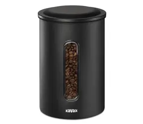 Xavax Barista dóza na 1,3 kg zrnkové kávy nebo 1,5 kg mleté kávy / vzduchotěsná / matná černá