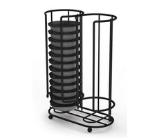 Xavax Barista stojan/držák pro 26 kapslí Tassimo / kovový / matná černá