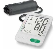 Medisana BU 586 tlakoměr na paži bílá / LCD displej / paměť pro 2 osoby / 4x AAA / detekce arytmie