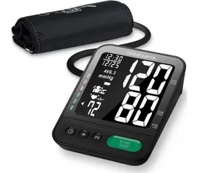 Medisana BU 582 tlakoměr na paži bílá / LCD displej / paměť pro 2 osoby / 4x AAA / detekce arytmie