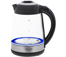 Adler AD 1285 / Rychlovarná skleněná konvice / 2200 W / 1.7 L