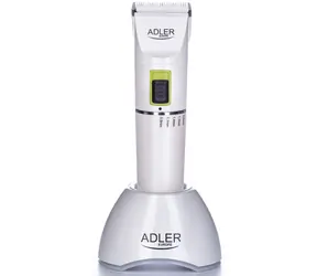 Adler AD 2827 bílá / Zastřihovač vlasů / 2200 mAh baterie / 3-12 mm / 4 nástavce