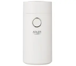 Adler AD 4446ws bílá / Mlýnek na kávu / zásobník 75g / 150 W 