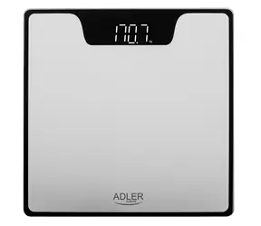 Adler AD 8174s černo stříbrná / Osobní váha / až 180 kg / LED displej / 2x 1.5V AAA