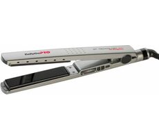 BaByliss Pro BAB2091EPE šedá / Profesionální žehlička na vlasy s ionizací / destičky 28x110 mm / 5 teplot 150°- 230°C 