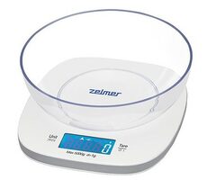 Zelmer ZKS1450 bílá / Kuchyňská váha / LCD displej / max 5 kg