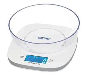 Zelmer ZKS1450 bílá / Kuchyňská váha / LCD displej / max 5 kg
