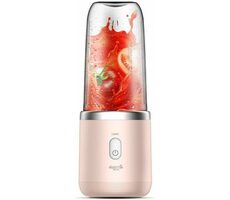 Deerma NU05 růžová / Smoothie mixér / 140 W / 21.000 ot.-min / 0.4 l