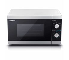 SHARP YC-MS01ES stříbrná / Mikrovlnná trouba / 800W / 20L 