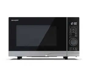 SHARP YC-PG204AE-S stříbrná / Mikrovlnná trouba / gril / 700W / 20L 