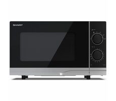 SHARP YC-PS201AE-S stříbrná / Mikrovlnná trouba / 700W / 20L 