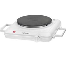 Bomann EKP 5027 CB bílá / Elektrický jednoplotýnkový vařič / 1500 W / 180 mm