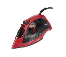 Mesko MS 5031 černo červená / Napařovací žehlička / 3000W / 400 ml / pára 40g-min / keramická žehlicí plocha