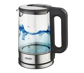 Mesko MS 1301b černá / Rychlovarná skleněná konvice / 1850 W / 1.7 L / teplota 60 - 100 ° C