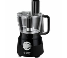 Russell Hobbs 24732-56 Food Processor černá / Kuchyňský robot / 600W / 2 nádoby 2.5 l + 1.5 l / 2 rychlosti