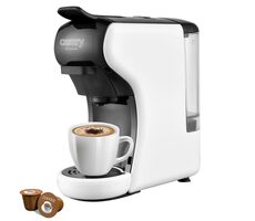 Camry CR 4414 bílá / Kávovar na kapsle / Nespresso / 1450 W / 19 bar / 0.6 l /