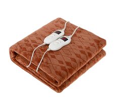 Camry CR 7436 Elektrická vyhřívací dečka hnědá / 150 x 160 cm / regulace teploty 