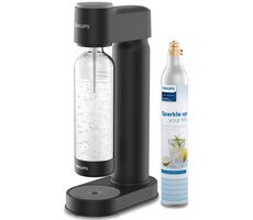 Philips ADD4901BK černá / výrobník sody / bez BPA / 1x láhev 1 l / 1x CO2 plyn 