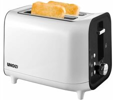 Unold 38410 bílá / Topinkovač / 800 W / 2 topinky / 4 stupně opékání / rozmrazování