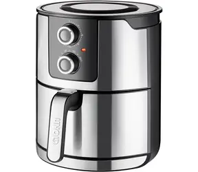 Unold 58655 XL stříbrná / Horkovzdušná fritéza / 1400 W / 5 L / časovač / 80-200 °C / 10 programů