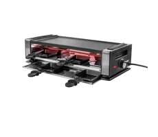 Unold 48730 Finesse Basic černá / elektrický raclette grill / 1200 W / 8 pánví / nepřilnavý povrch