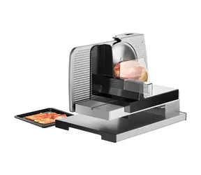 Unold 78826 stříbrná / elektrický kráječ potravin / 100 W / průměr nože 170 mm / tloušťka řezu 0-23 mm