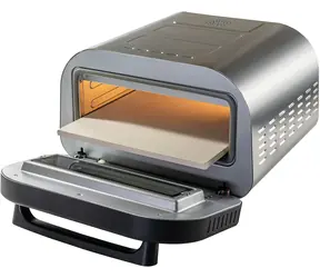 Unold 68816 / elektrická pec k výrobě pizzy / 1700 W / 9.7 L / teplota 80 - 400 °C / nerez