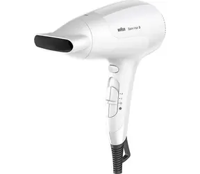 BRAUN HD380 Satin Hair 3 bílá / fén na vlasy / 2000 W / 3 teploty / 2 rychlosti / ionizátor