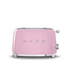 SMEG 50's Retro Style růžová / Topinkovač / 950 W / 2 sloty / 2 topinky / 6 stupňů opečení