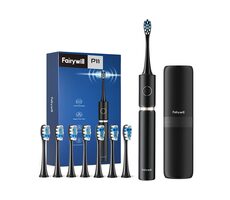 FairyWill FW-P11 S Pouzdrem černá / Elektrický zubní kartáček / 31.000 kmitů / 3 režimy / 8 hlavic 