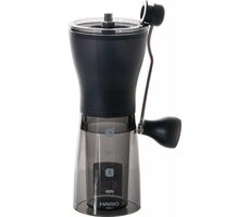 Hario Mini Mill Slim Plus černá / Mlýnek na kávu / zásobník 24 g / ruční