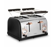 Lauben 1500BC stříbrná / topinkovač / až na 4 topinky / 1500W / 6 stupňů opečení