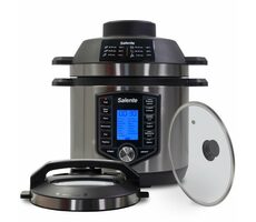 Salante Ario II / Multifunkční hrnec s horkovzdušnou troubou / 1200 W hrnec / 1500 W fritéza / 6 L / 63 programů 