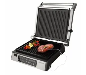 Salante FlamePro / Kontaktní gril s externí teplotní sondou / 1800 - 2200 W / regulace teploty 