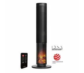 Salante HotTower černá / Teplovzdušný sloupový ventilátor / 2000 W / TPC topný článek / dálkové ovládání 