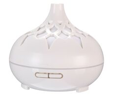 SIXTOL Palm bílý lesk / Aroma difuzer / 500ml / 12 W / Automatické vypnutí