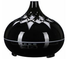 SIXTOL Palm černý lesk / Aroma difuzer / 500ml / 12 W / Automatické vypnutí