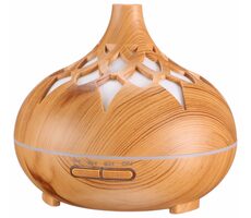 SIXTOL Palm světlé dřevo / Aroma difuzer / 500ml / 12 W / Automatické vypnutí