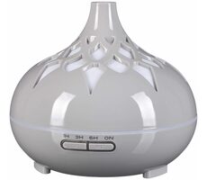 SIXTOL Palm šedý lesk / Aroma difuzer / 500ml / 12 W / Automatické vypnutí