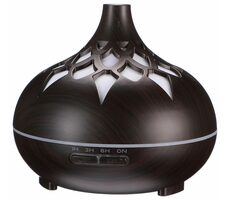 SIXTOL Palm tmavé dřevo / Aroma difuzer / 500ml / 12 W / Automatické vypnutí