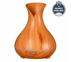 SIXTOL Vulcan světlé dřevo / Aroma difuzer / 350ml / 12 W / Automatické vypnutí