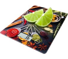 ECG KV 117 Chilli / kuchyňská váha / max. 5 kg / TARE / tvrzené sklo / 1x lithiová baterie 