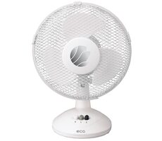 ECG FT 23a bílá / stolní ventilátor / 30 W / 2 rychlosti / 23 cm 